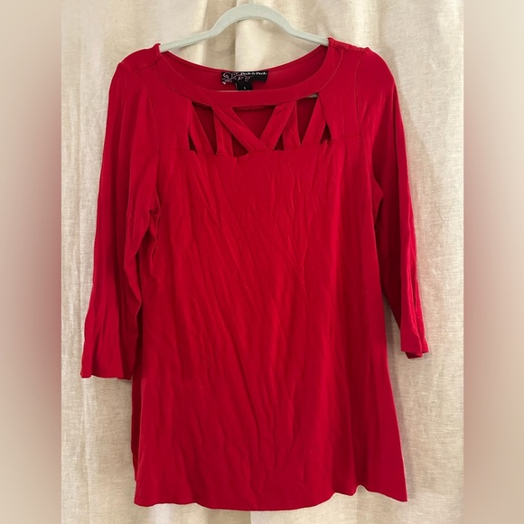 Peck & Peck Women’s Red Top - Picture 1 of 3
